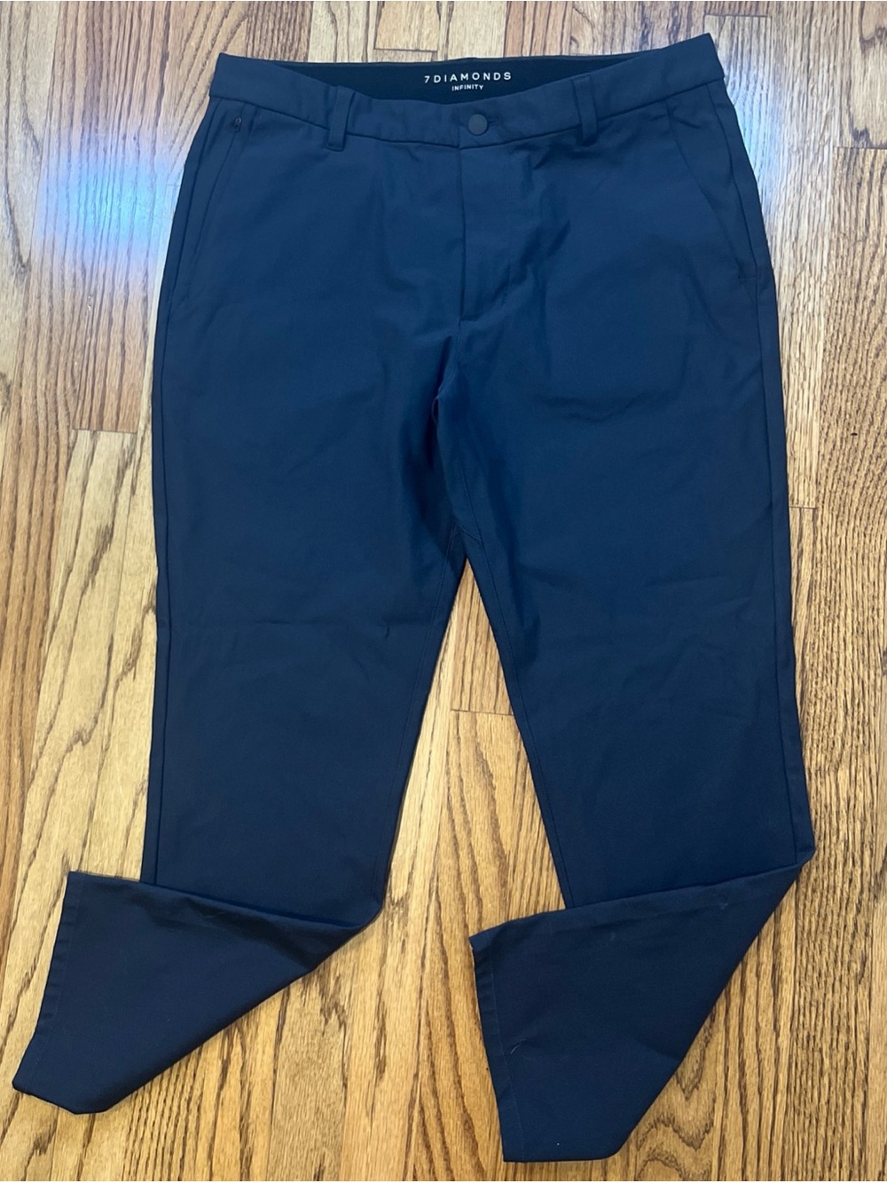 7 Diamonds Pants Men Infinity Chino 34x32 Performance 4Way Stretch Luxseam Black